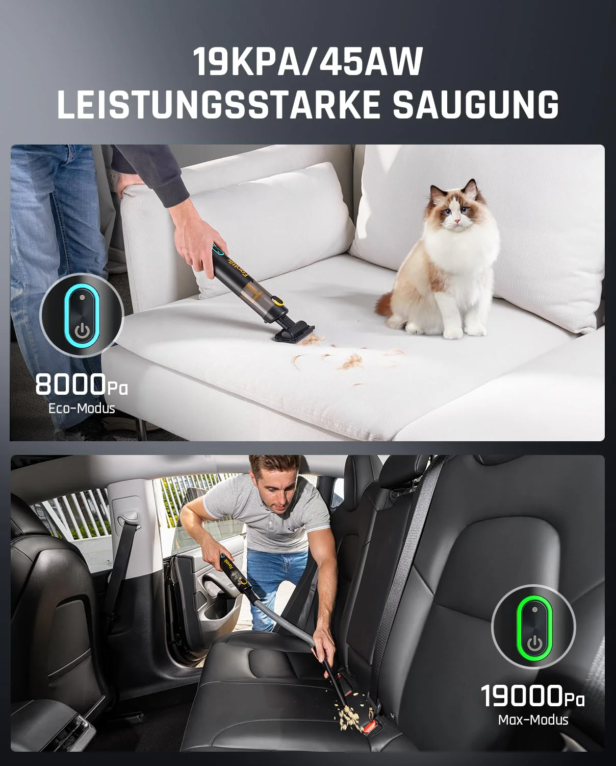 Fanttik V8 Apex Mini Car Vacuum - John Pierce Auto Care