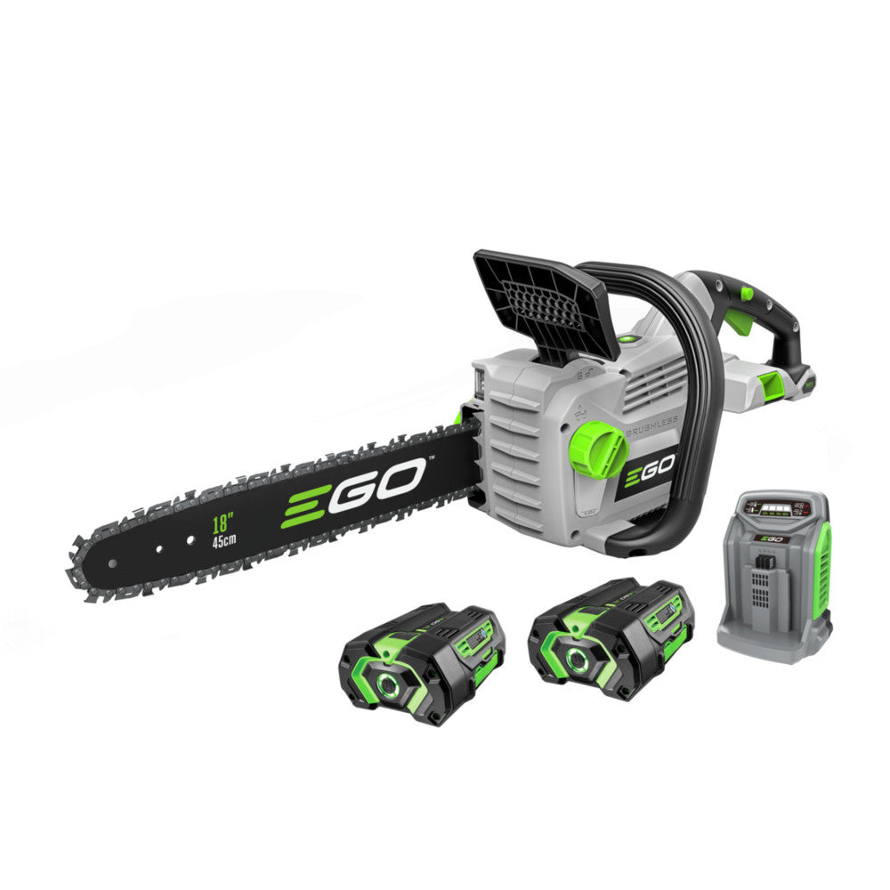 EGO Power+ 18-inch Chainsaw Kit, 2x5Ah - John Pierce Auto Care