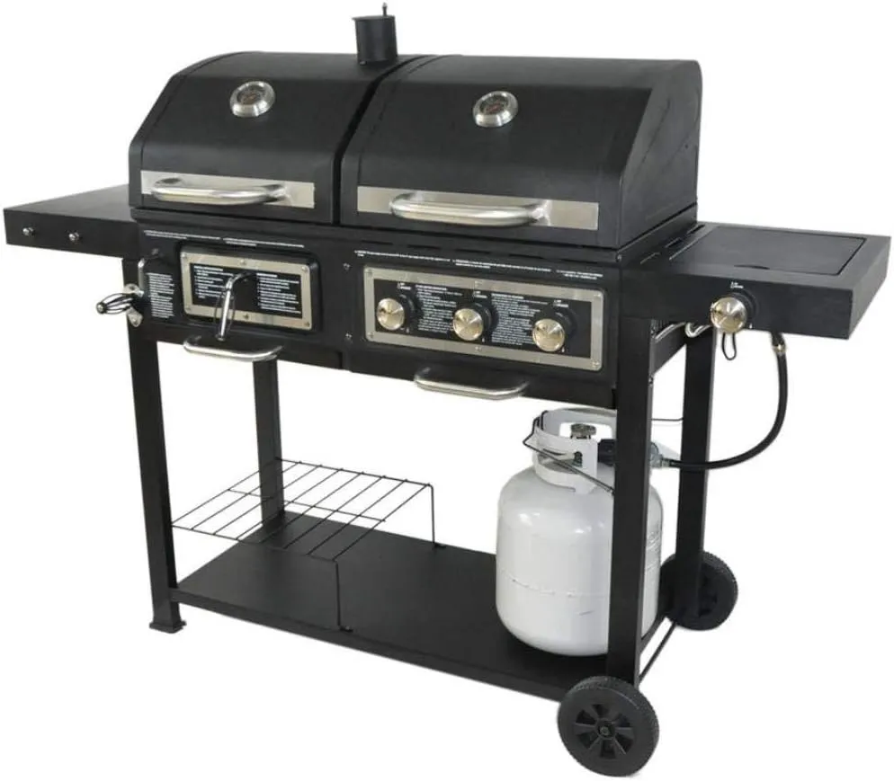 Dual Fuel Combination Charcoal\/Gas Grill - John Pierce Auto Care
