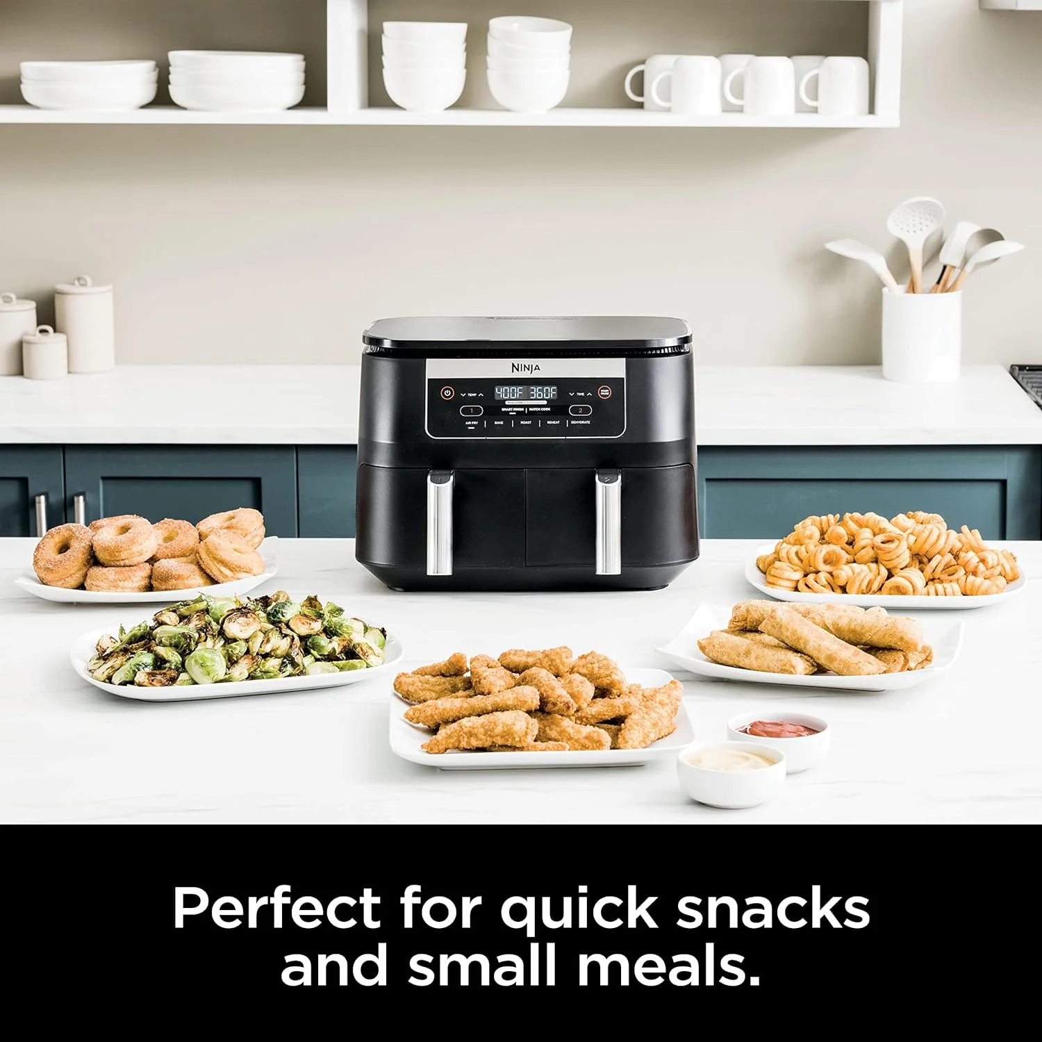 Ninja DZ090 Foodi 6-Quart 5-in-1 DualZone Air Fryer (Refurbished) - John Pierce Auto Care