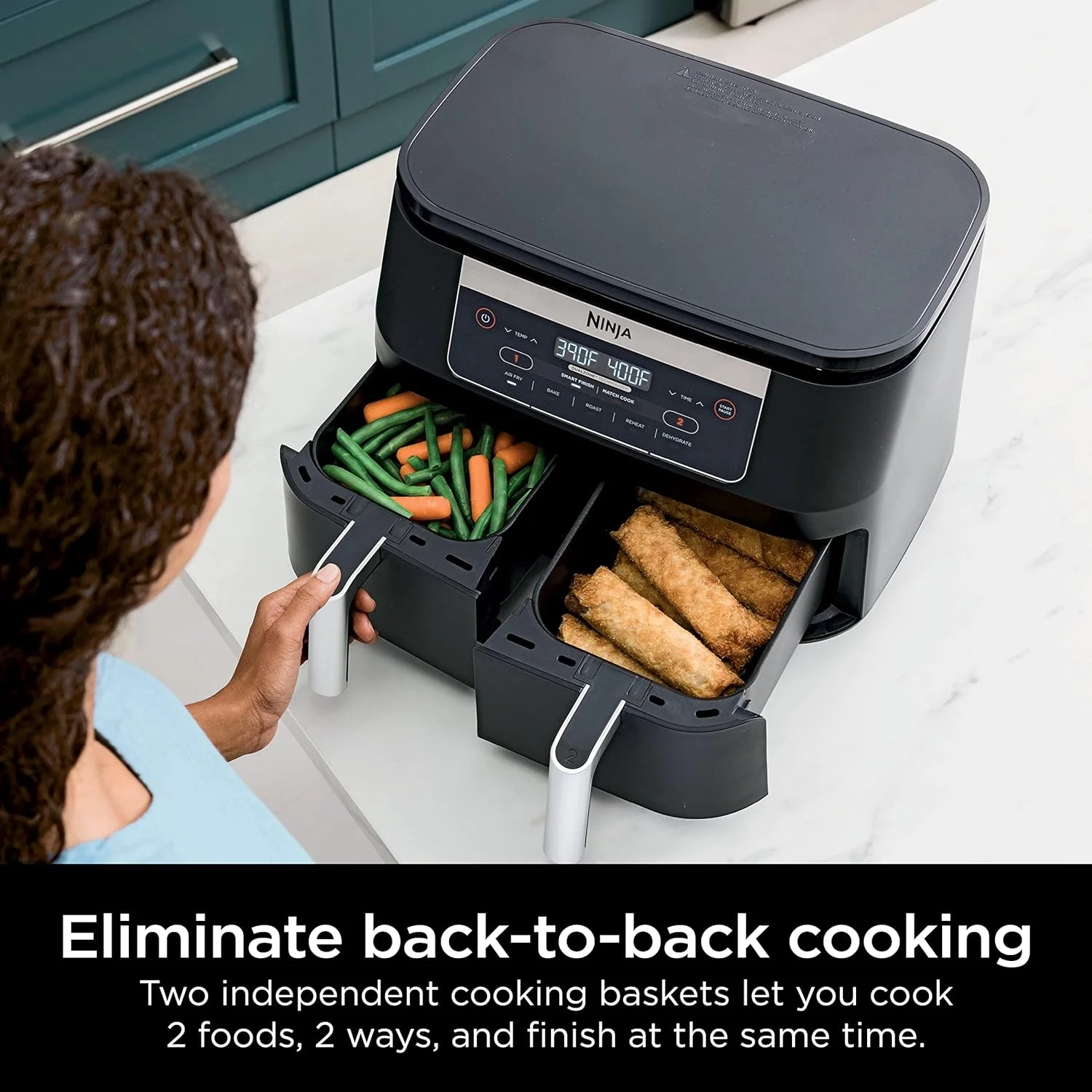 Ninja DZ090 Foodi 6-Quart 5-in-1 DualZone Air Fryer (Refurbished) - John Pierce Auto Care