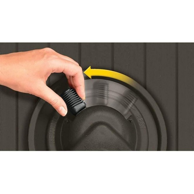 Suncast 125�� Aquawinder Auto Rewind Water Powered Yard Hose Reel, Java (2 Pack) - John Pierce Auto Care