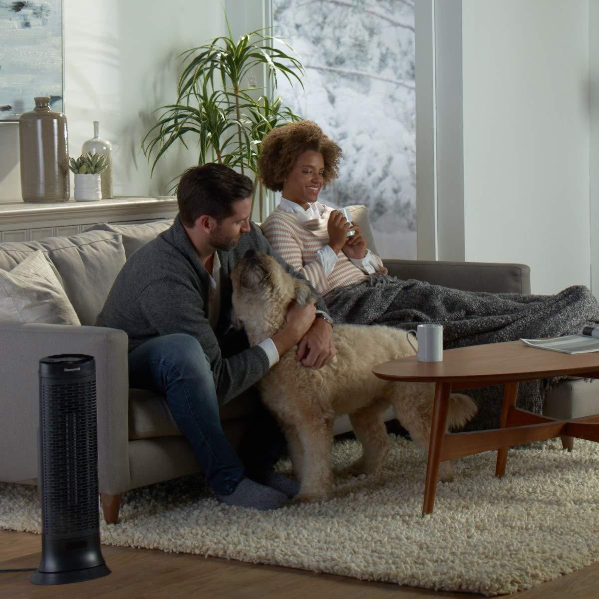 Digital Tower Heater, 750 �C 1500 W, 10 1\/8��� X 8��� X 23 1\/4���, Black - John Pierce Auto Care
