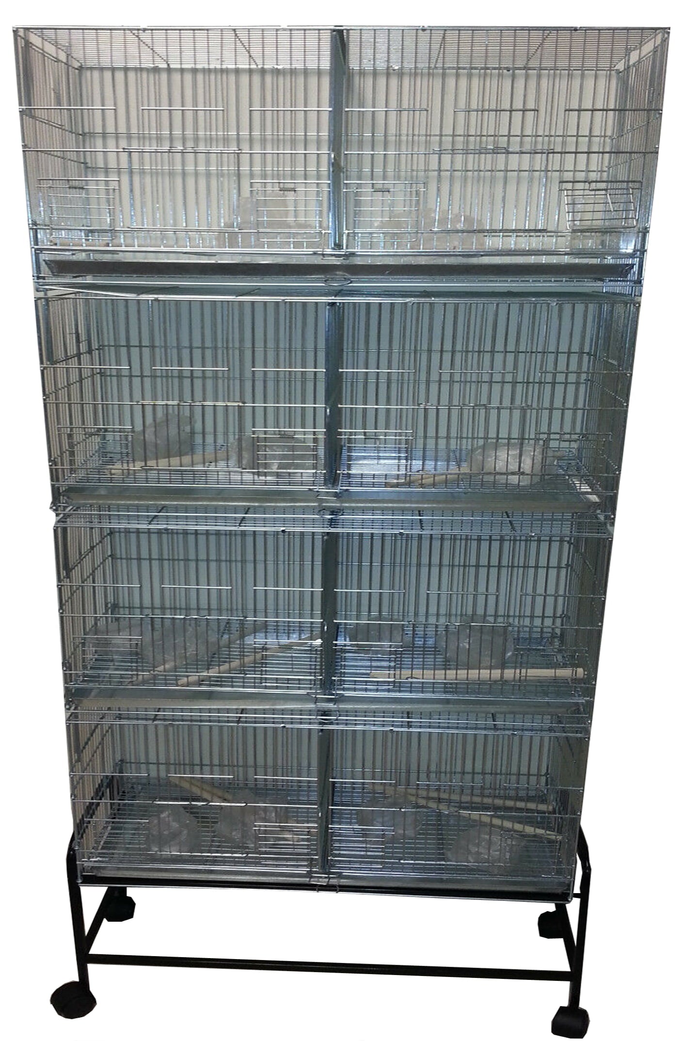 Large Galvanized Stack and Lock Bird Cage - John Pierce Auto Care