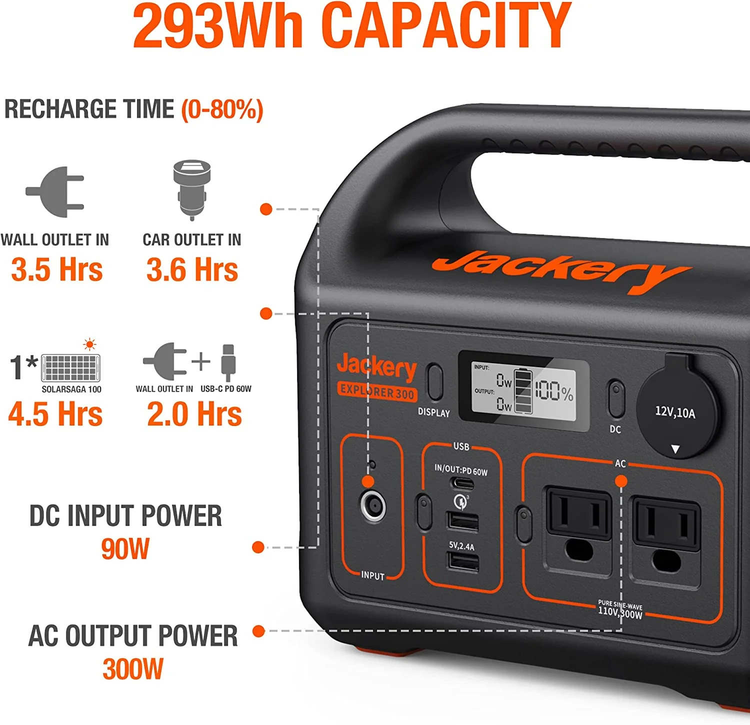 Jackery Explorer 290 Plus Portable Power Station - John Pierce Auto Care