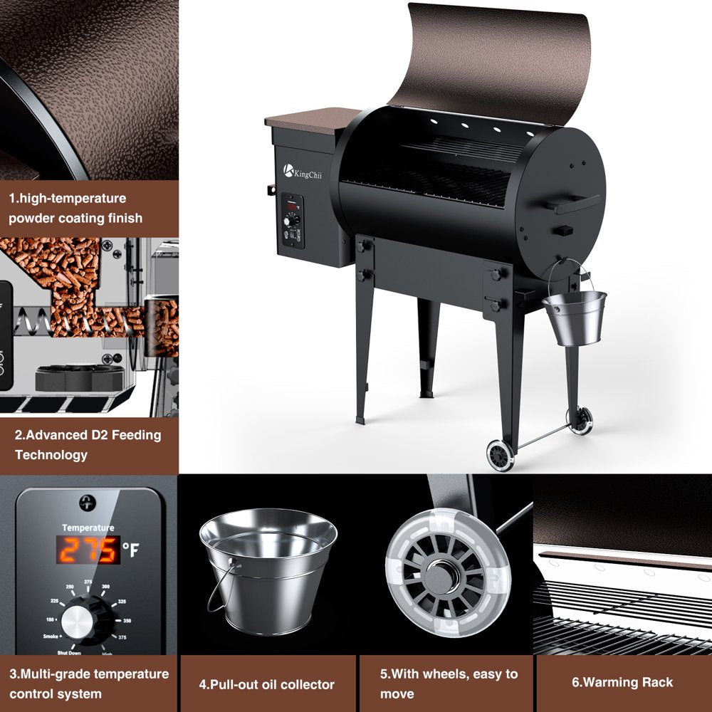 KingChii 456 sq. in Wood Pellet Smoker \u0026amp; Grill BBQ with Auto Temperature Controls - John Pierce Auto Care