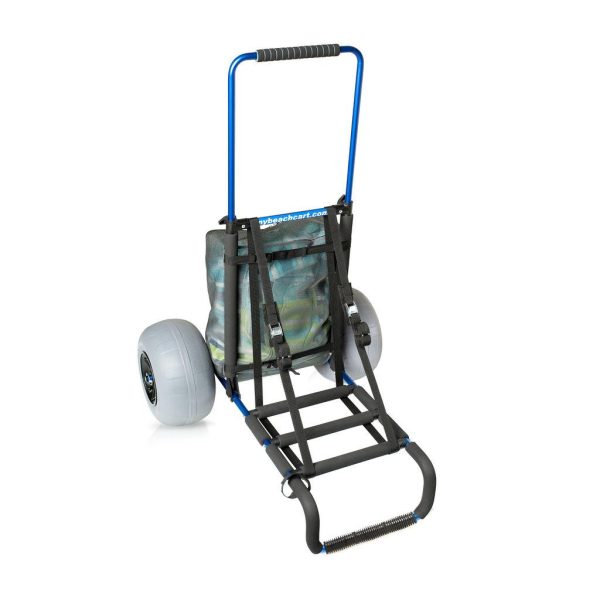 My Beach Cart Heavy Duty Folding Beach Cart with Big Wheels and Balloon Tires to Glide Over Sand - John Pierce Auto Care