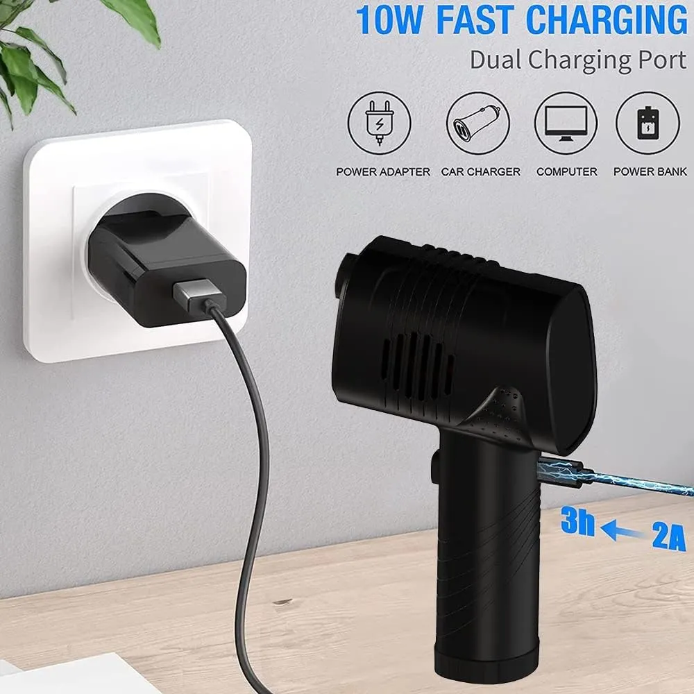 Cordless air dust collector, computer cleaning dust collector, portable electric compressed air blower - John Pierce Auto Care