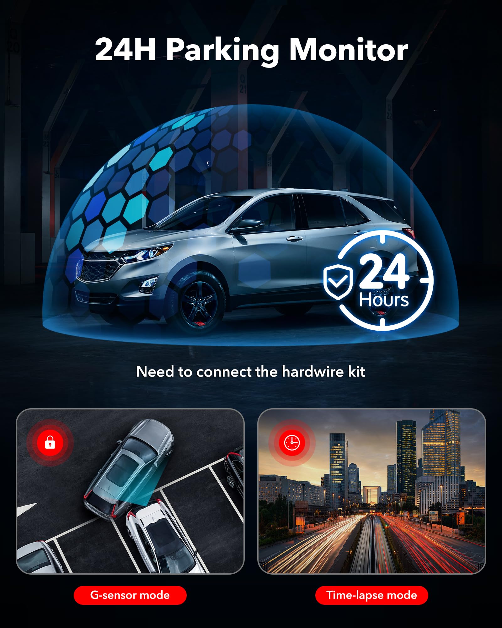 REDTIGER Dash Cam Front Rear, 4K\/2.5K Full HD Dash Camera for Cars - John Pierce Auto Care