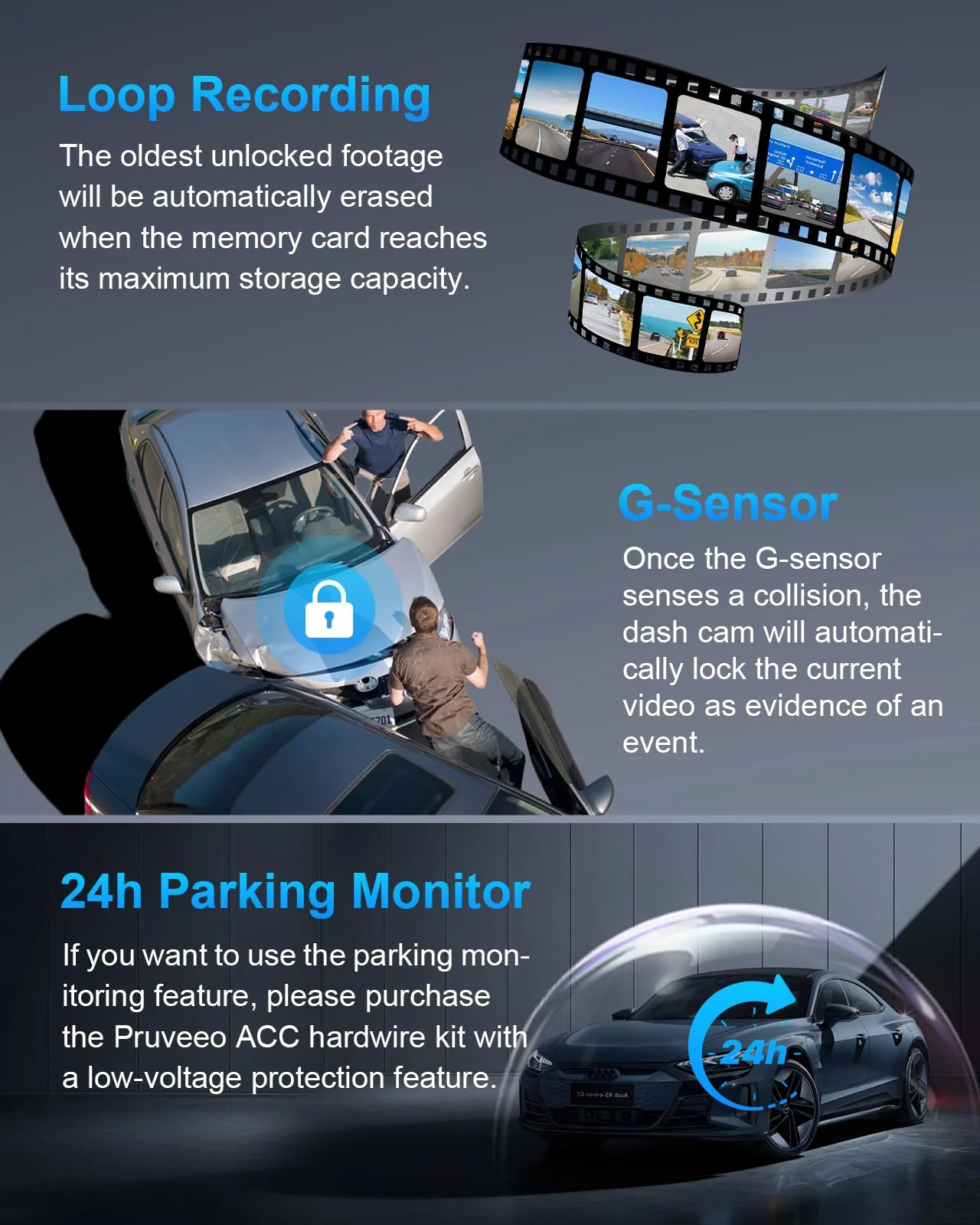 PRUVEEO 4-Channel Dash Cam, 1080P - John Pierce Auto Care
