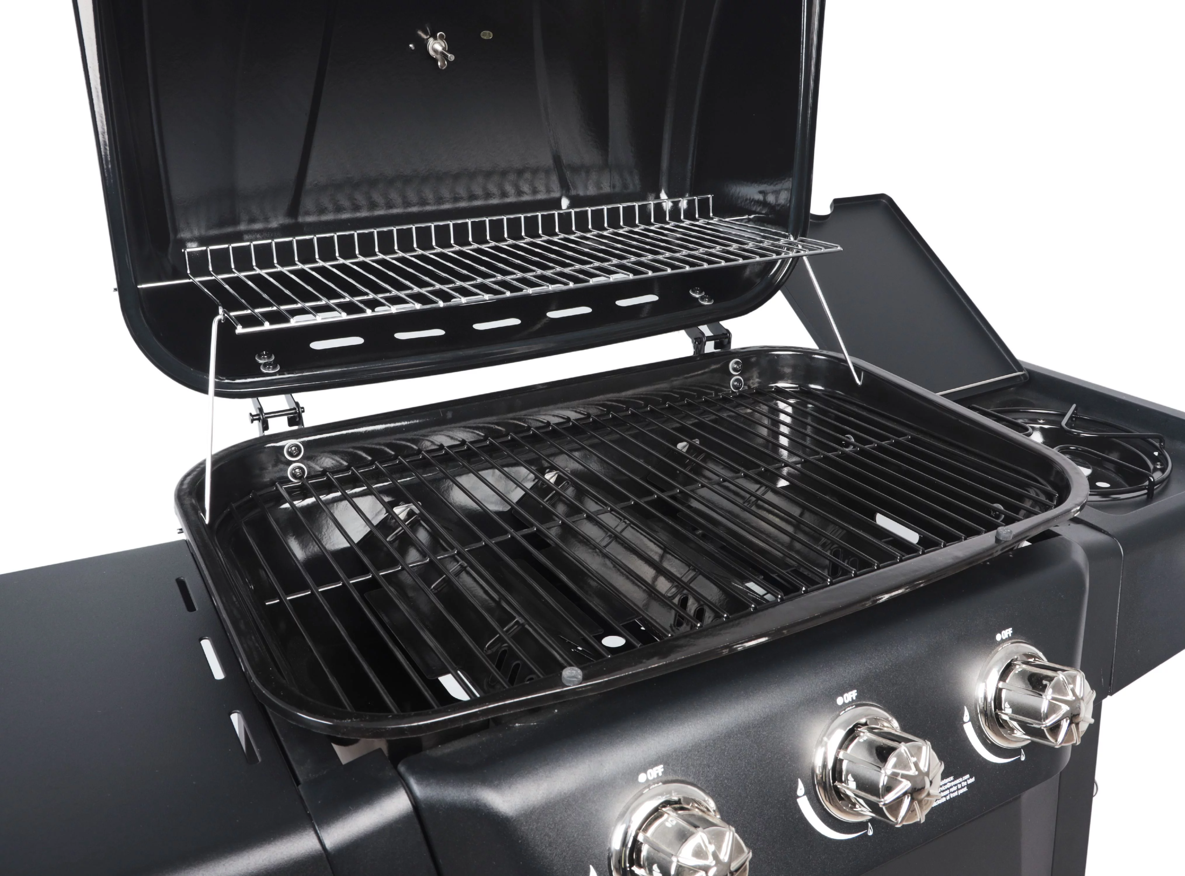RevoAce 3 Burner Propane Gas Grill Including a Side Burner, Blue Sapphire, GBC1729WBS, New - John Pierce Auto Care
