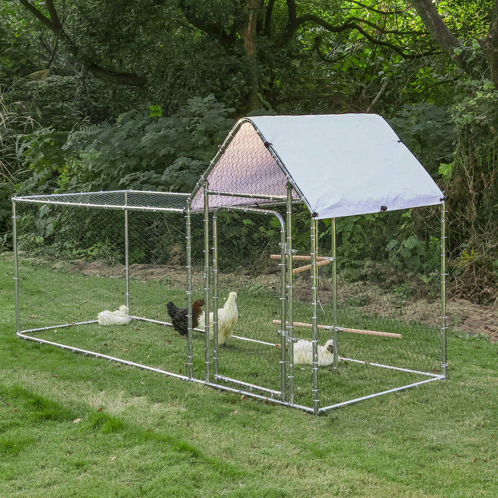 Walnest 10ft Large Metal Chicken Coop with Climbing Frame, Walk in Poultry Cage with Waterproof\u0026amp;Anti UV Cover,Heavy Duty Chicken Coop or Outdoor Backyard Farm Use - John Pierce Auto Care