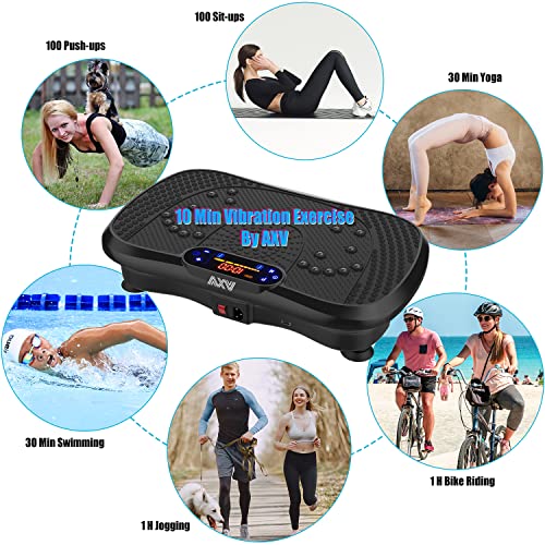 AXV Vibration Plate Exercise Machine Whole Body Workout Vibrate Fitness Platform Machine - John Pierce Auto Care