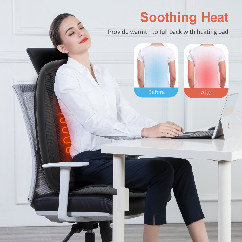 Comfier Shiatsu Back Massager with Heat Deep Tissue Kneading Massage Seat Cushion - John Pierce Auto Care