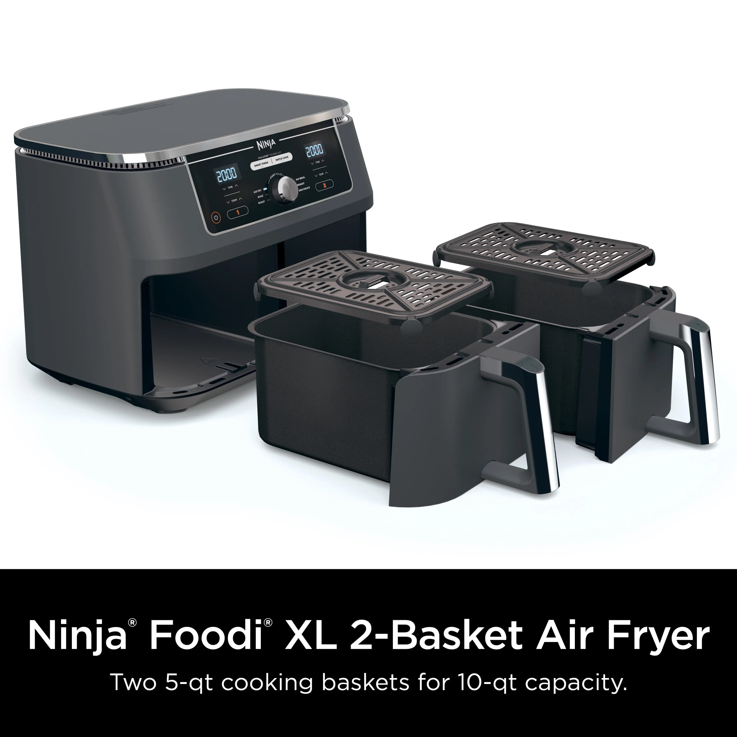 Ninja Foodi DZ401 10-Quart XL 2-Basket Air Fryer - John Pierce Auto Care