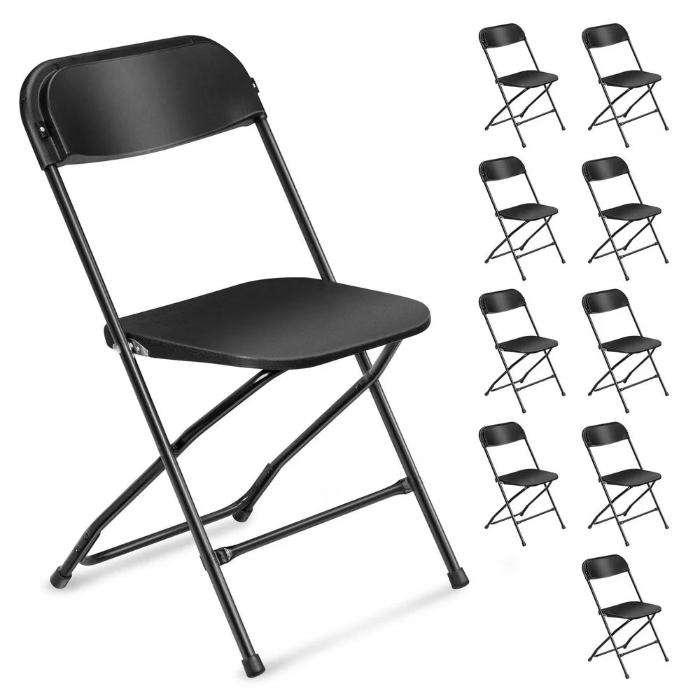 Ktaxon 10 Pack Plastic Folding Chairs Wedding Banquet Seat Party Event Chair - John Pierce Auto Care
