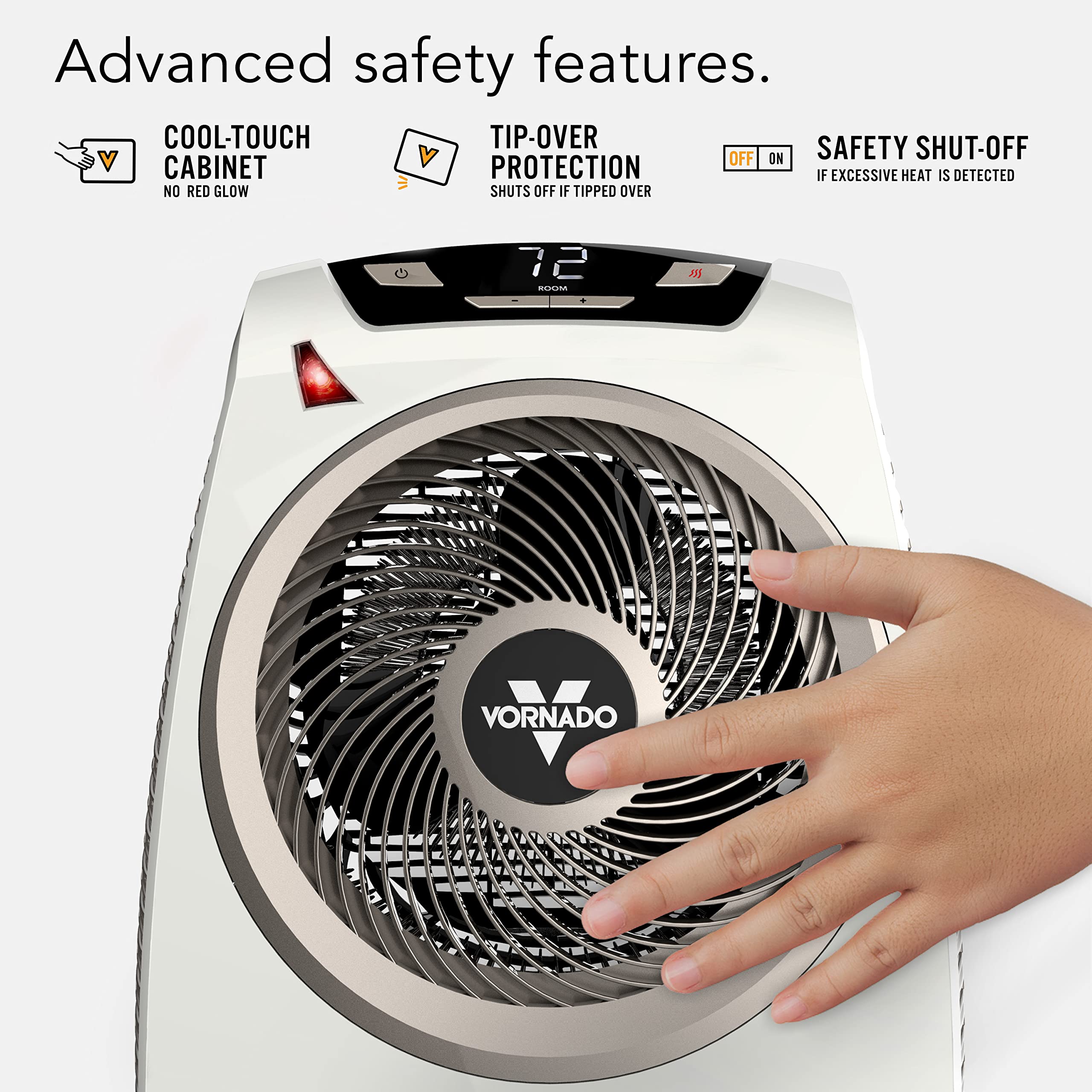 Vornado Space Heater for Home, Digital Display, Whole Room Electric Heater for Indoors - John Pierce Auto Care
