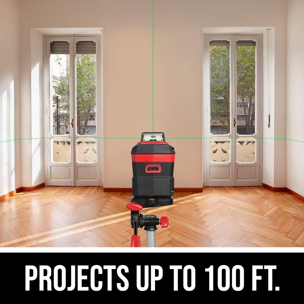 SKIL 100ft Self Leveling Green Cross Line Laser with Rechargeable Battery, Tripod \u0026amp; Bag   LL9322G 01 - John Pierce Auto Care