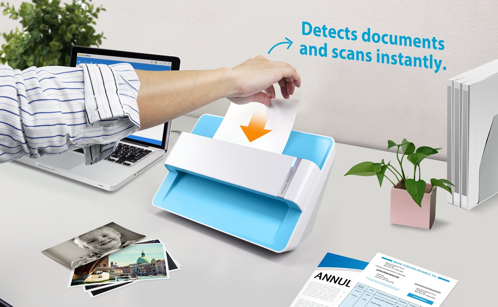Plustek Photo Scanner, 4x6 Photo in 2sec, Auto Crop and Deskew CCD Sensor - John Pierce Auto Care