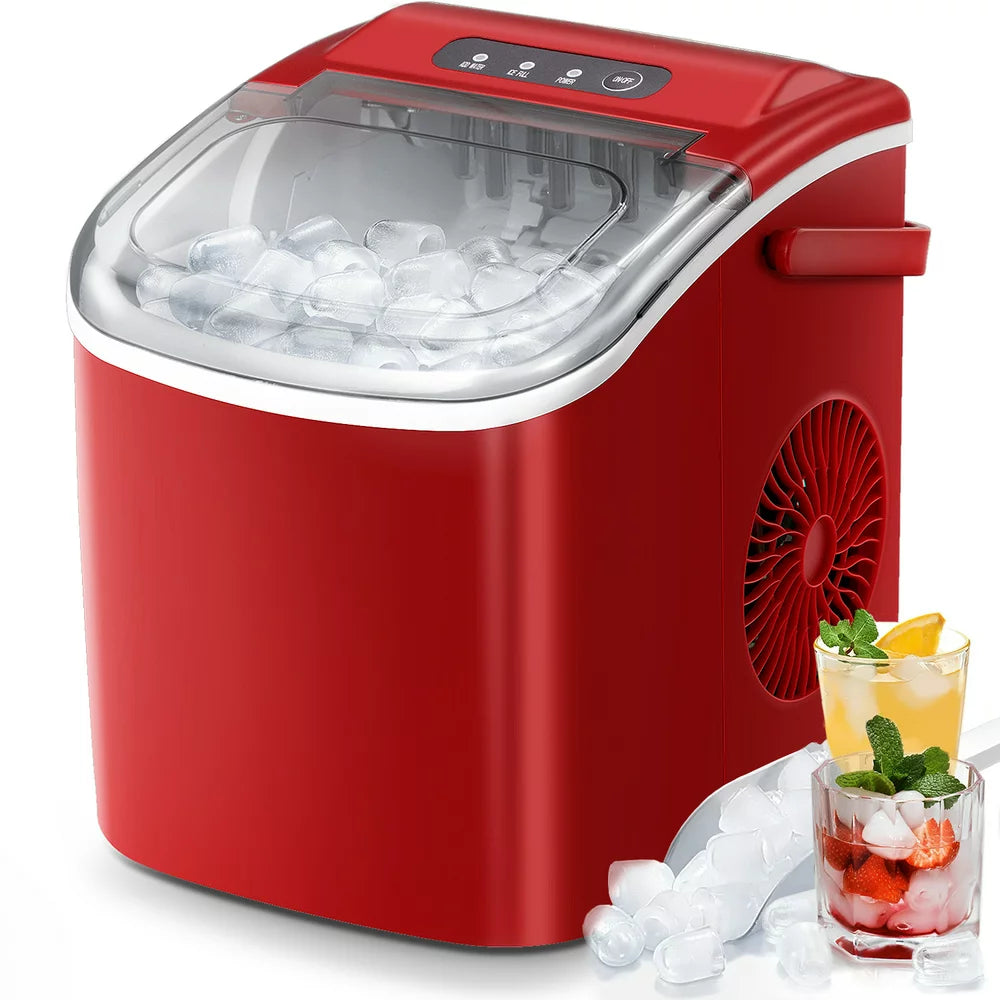 KISSAIR Portable Countertop Ice Maker Machine, 26Lbs\/24H, 9 Ice Cubes Ready in 6 Mins - John Pierce Auto Care