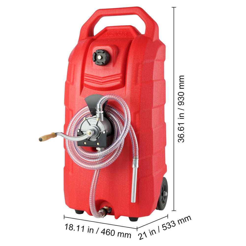 VEVOR 16 Gallon Fuel Caddy, 7.8 L\/Min, Portable Gas Storage Tank Container - John Pierce Auto Care