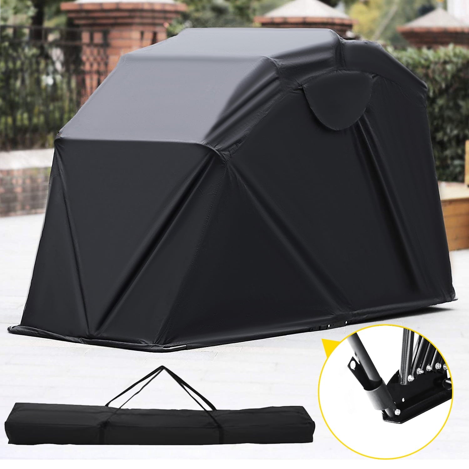 VEVOR Heavy Duty Motorcycle Storage Garage - John Pierce Auto Care