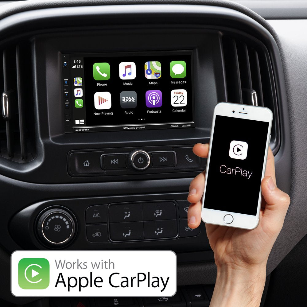 BOSS 2 Din Apple Carplay Android Auto Car Stereo System - John Pierce Auto Care