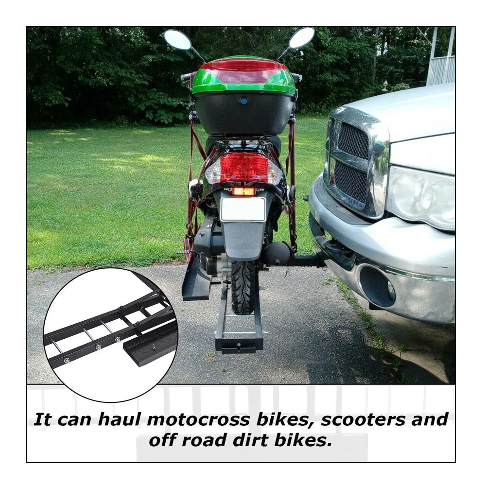KOJEM 500 Lbs Heavy Duty Motorcycle Dirt Bike Scooter Carrier Hitch Rack - John Pierce Auto Care