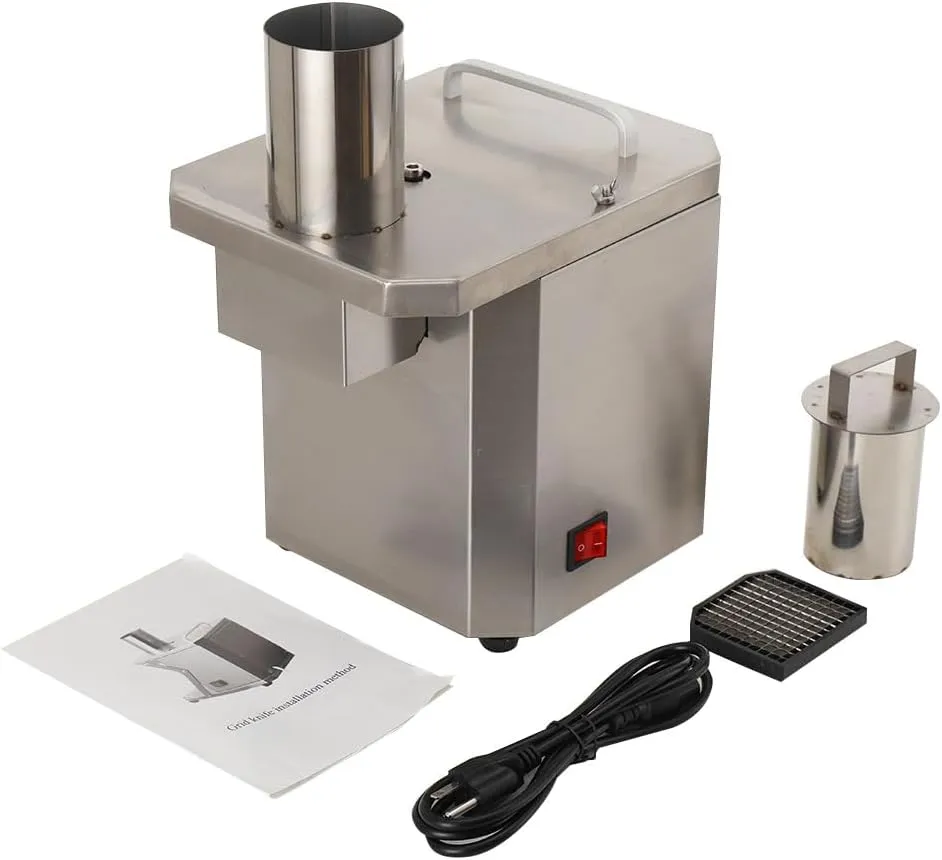 Commercial vegetable cutter Electric fruit cutter, 110V stainless steel automatic fruit and vegetable cutter - John Pierce Auto Care
