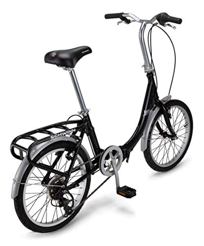 Schwinn Loop Adult Folding Bike for Men and Women, 20 inch Wheels, 7 Speed Drivetrain - John Pierce Auto Care