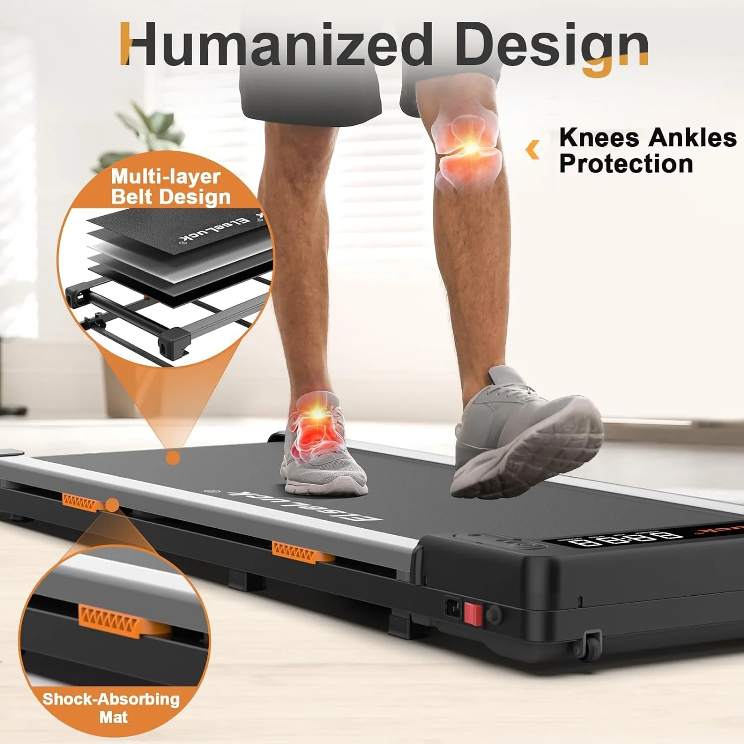 Elseluck Walking Pad Under-Desk Treadmill - John Pierce Auto Care