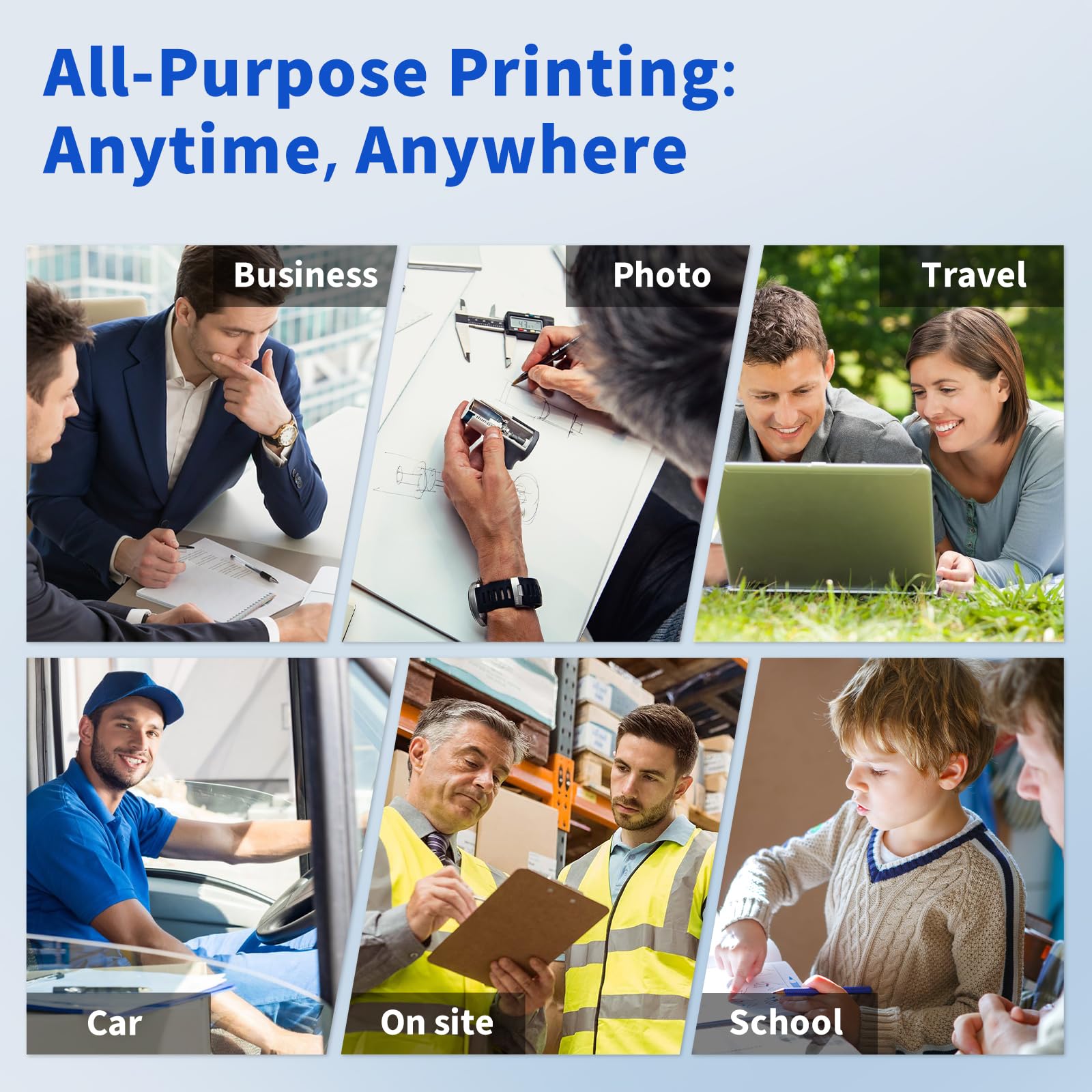 JADENS Portable Printers Wireless for Travel, Support 8.5\u0026quot; X 11\u0026quot; US Letter - John Pierce Auto Care