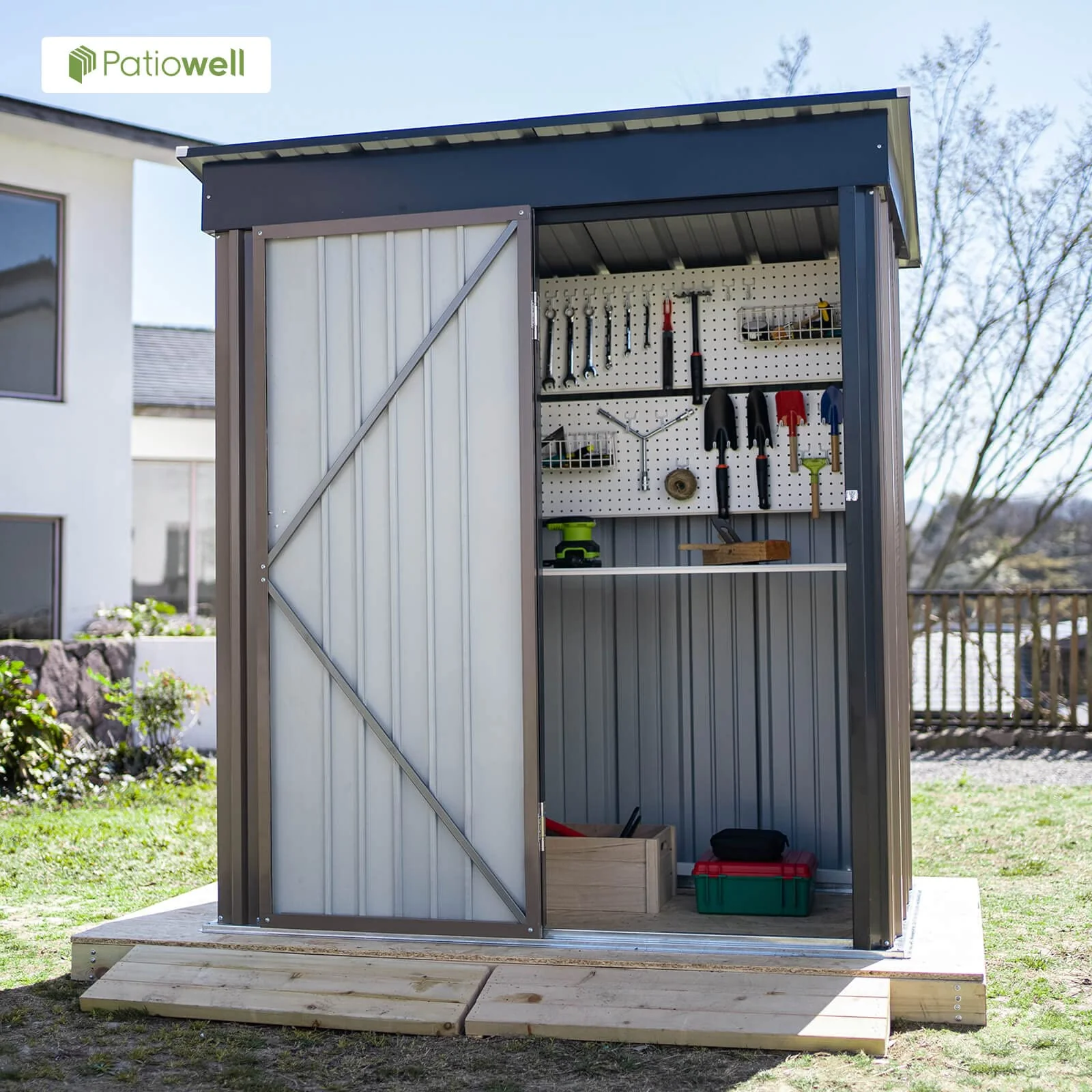 Patiowell 5x3 ft Outdoor Storage Shed - John Pierce Auto Care