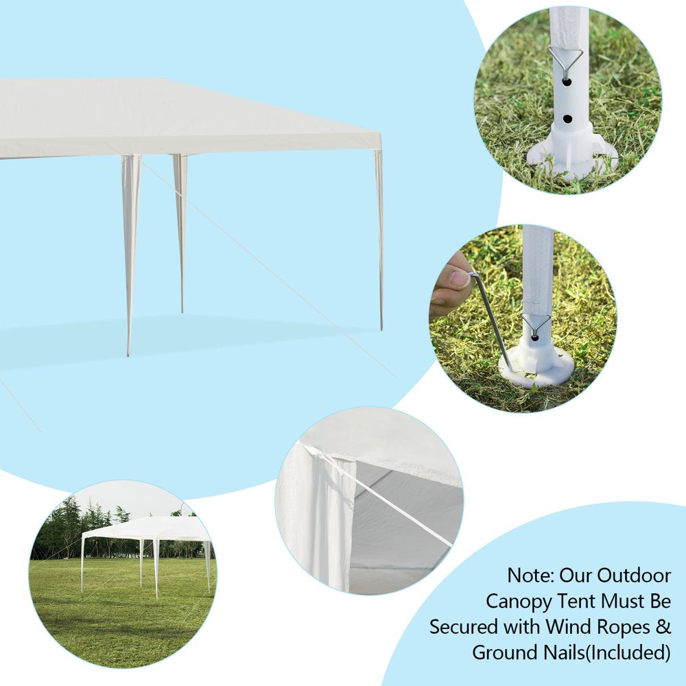 Costway 10\u0026#039;x30\u0026#039; Party Wedding Tent Canopy Heavy duty Pavilion 5 Sidewall - John Pierce Auto Care