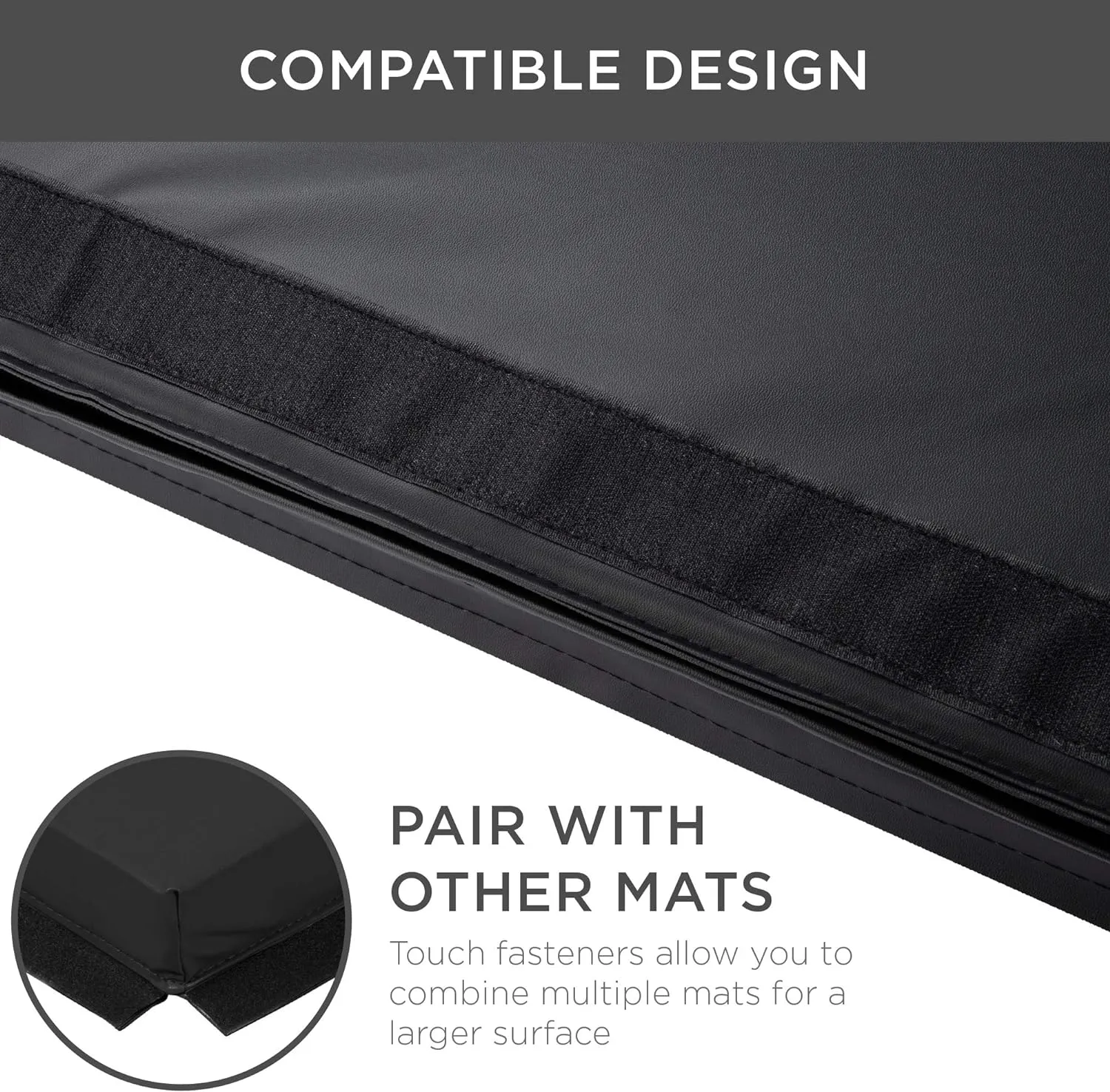 10ftx4ftx2in Folding Gym Mat 4 Panel Exercise Gymnastics Aerobics Workout Fitness Floor Mats w\/Carrying Handles - John Pierce Auto Care