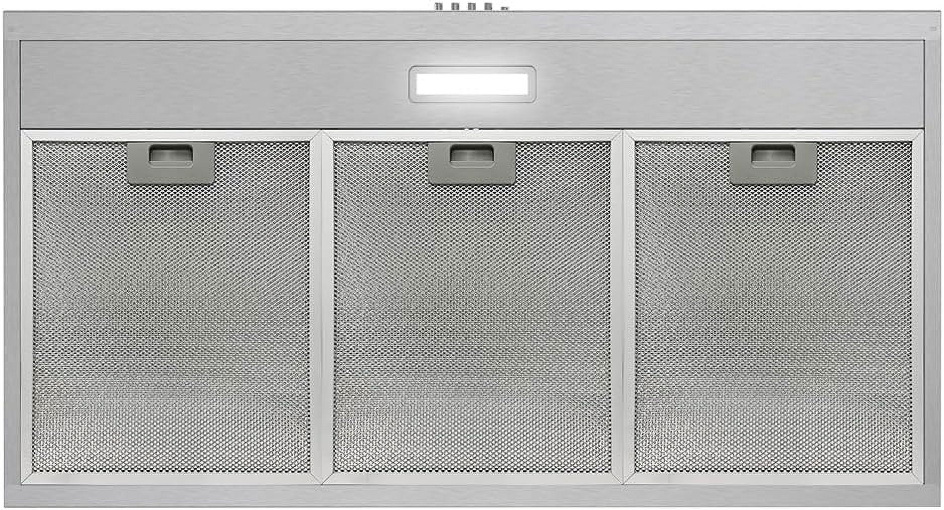 Streamline 36 in. Longhena Convertible Undermount Range Hood in Brushed Stainless Steel with Mesh Filters, Push Button Control, LED Light - John Pierce Auto Care