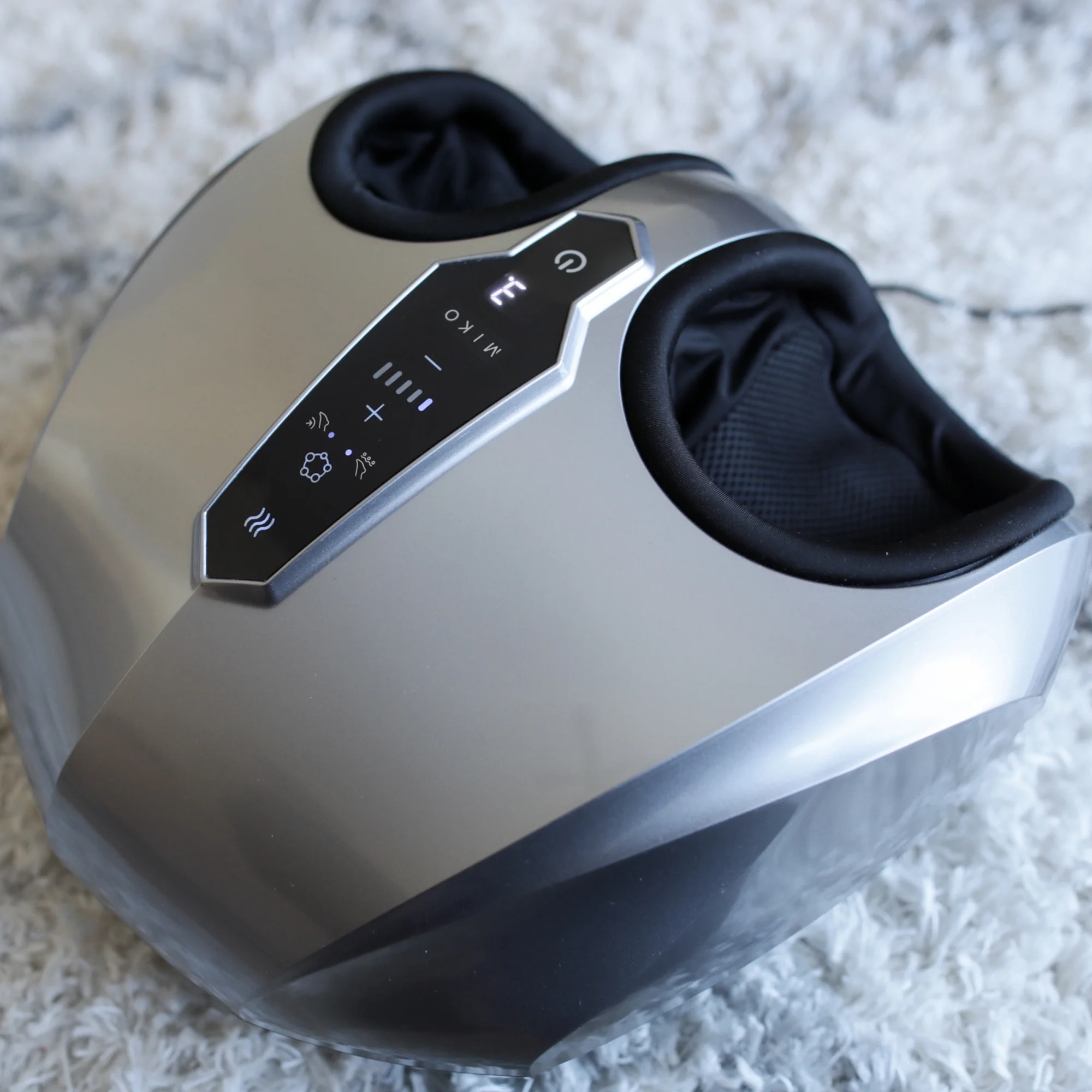 MIKO Shiatsu Foot Massager Machine   Deep Kneading, Shiatsu, Air Compression, and Heat Therapy   Touchscreen   2 Wireless Remotes - John Pierce Auto Care