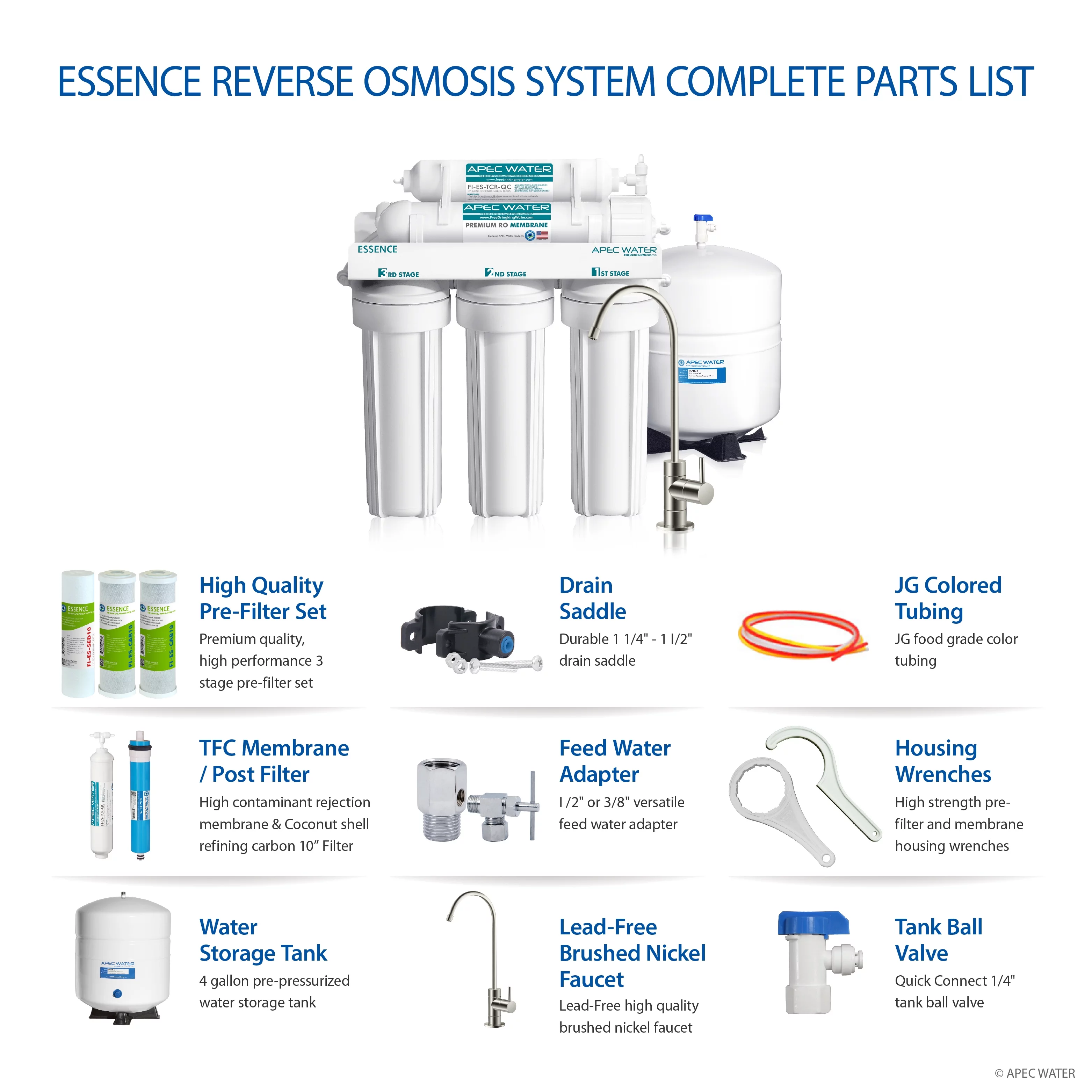 APEC Water Systems ROES-50 Reverse Osmosis Drinking Water Filter - John Pierce Auto Care