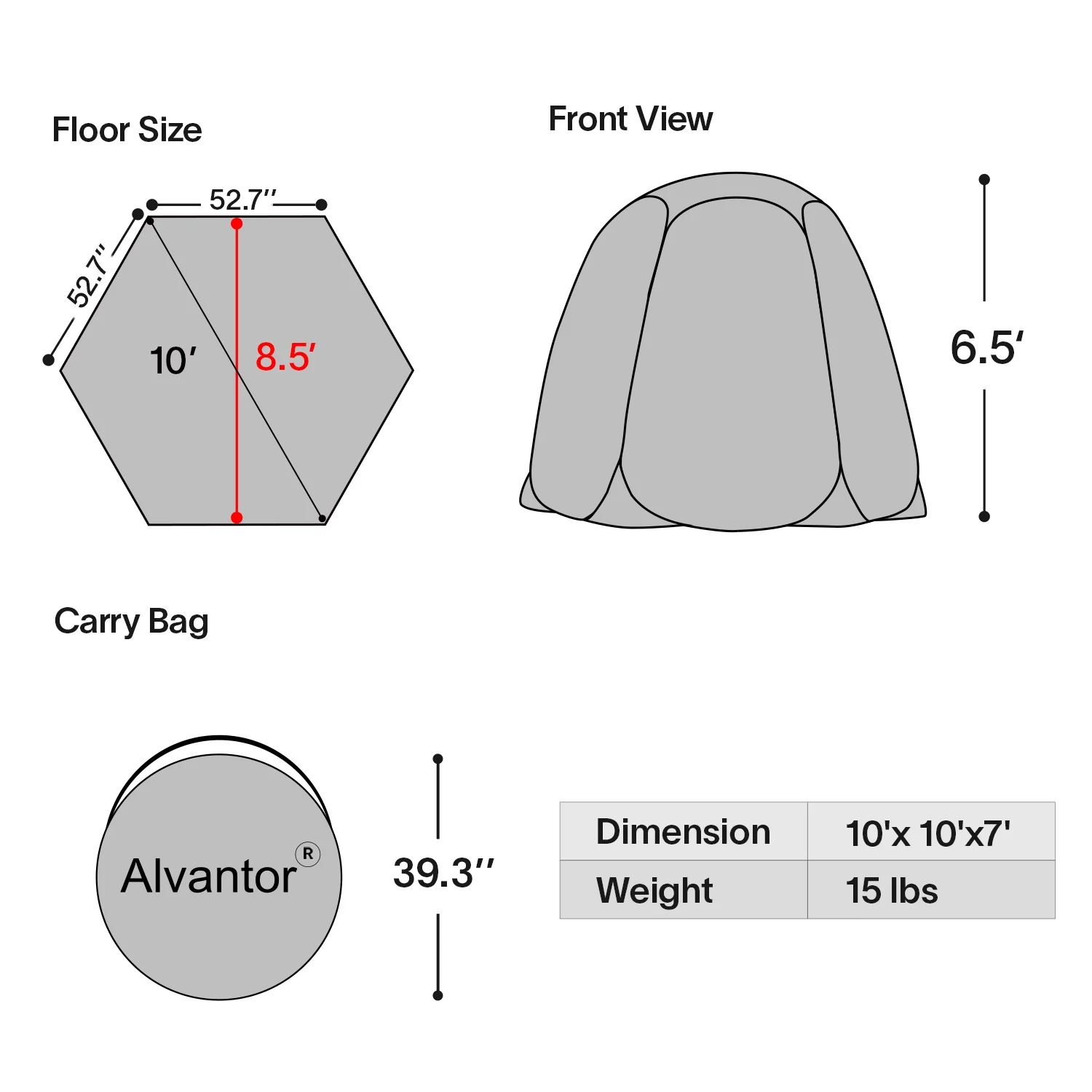 Screen House Camping Room Pop Up Gazebo 10\u0026#039;X10\u0026#039; Instand Canopy - John Pierce Auto Care