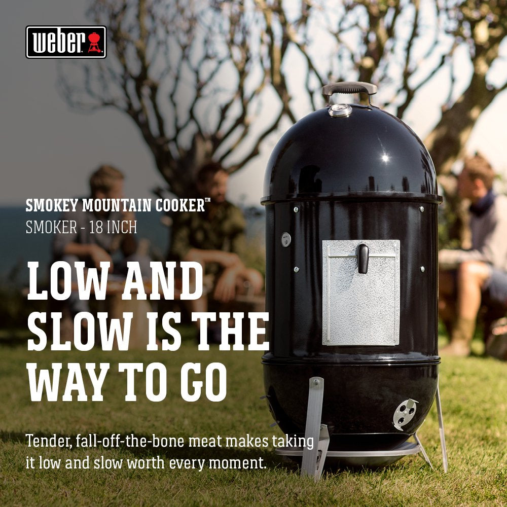 Weber Smokey Mountain Cooker Smoker (18.5 In.) - John Pierce Auto Care