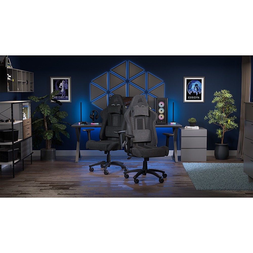 CORSAIR TC100 Fabric Gaming Chair, Black - John Pierce Auto Care
