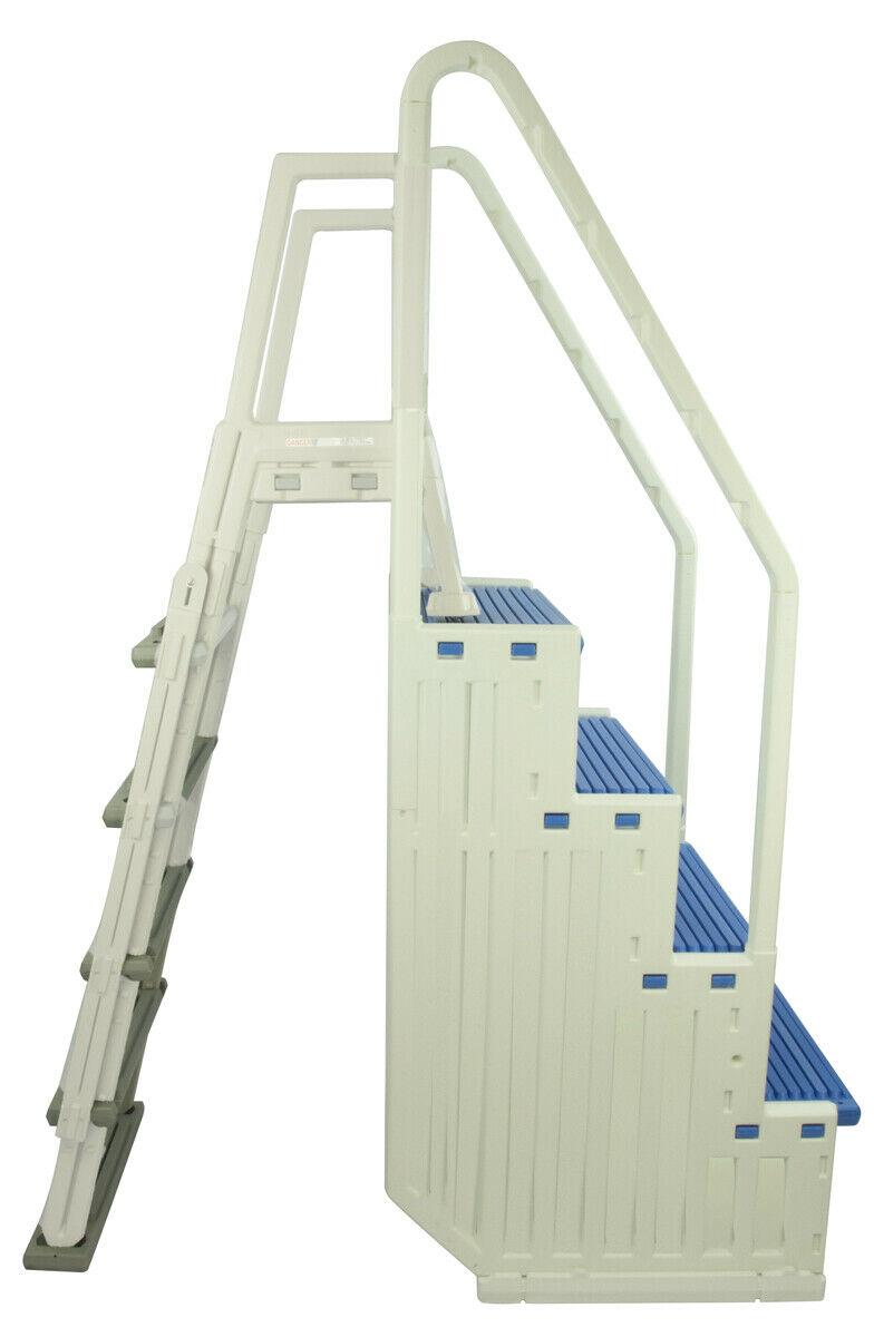 Confer Step 1 \u0026amp; In Pool Ladder Above Ground Swimming Pool System �C Choose Color - John Pierce Auto Care