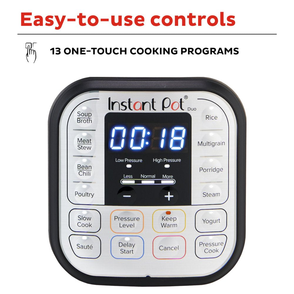 Instant Pot Duo 6 Qt Electric Pressure Cooker 7 In 1 with Easy Release Steam Switch - John Pierce Auto Care