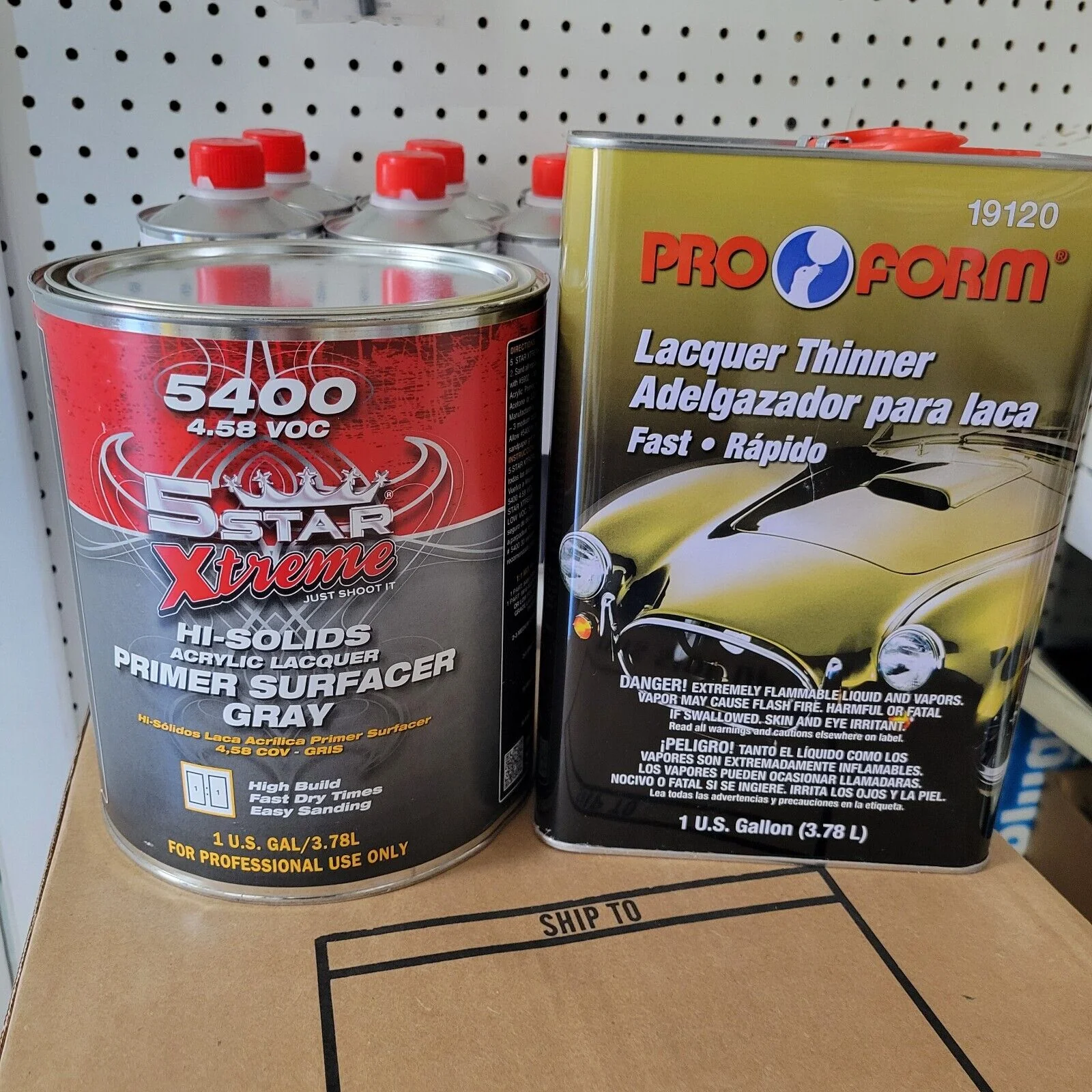 5 Star Xtreme 5400 Lacquer Primer Kit 4.58 - 1Gal Primer and 1 Gal Reducer - John Pierce Auto Care