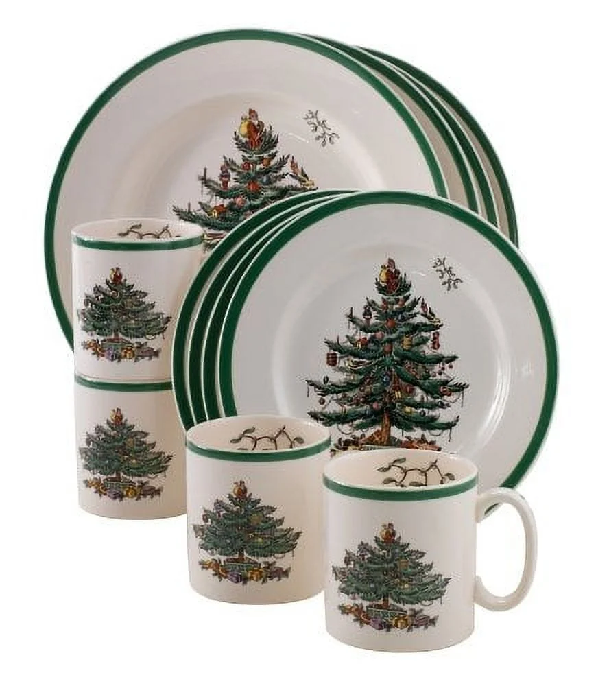 Spode Christmas Tree 12-Piece Dinnerware Set - John Pierce Auto Care