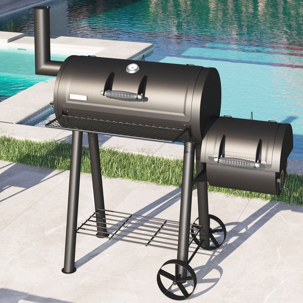 Sophia \u0026amp; William Portable BBQ Charcoal Grill with Offset Smoker - John Pierce Auto Care