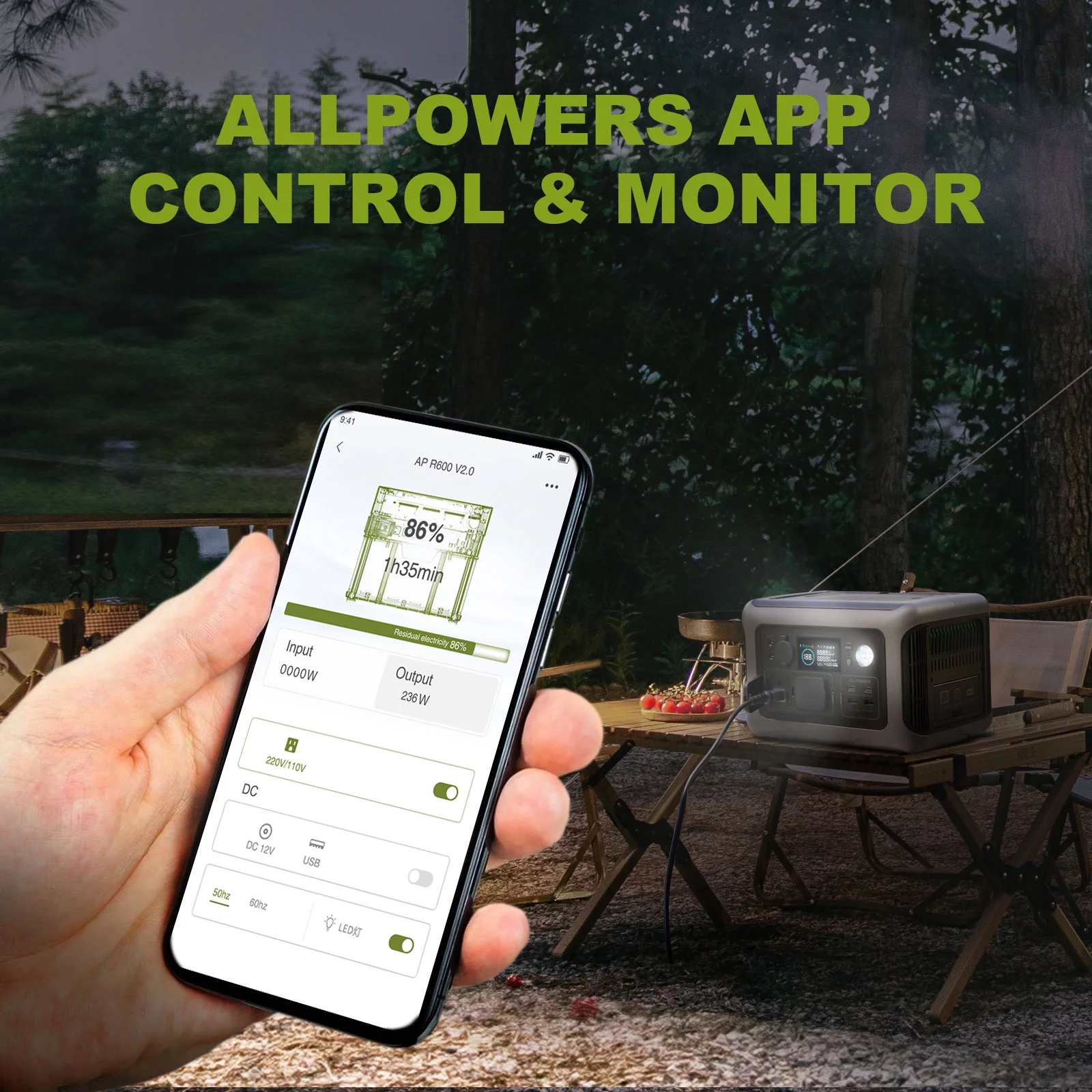 ALLPOWERS R600 600W Portable Power Station, 299Wh LiFePO4 - John Pierce Auto Care
