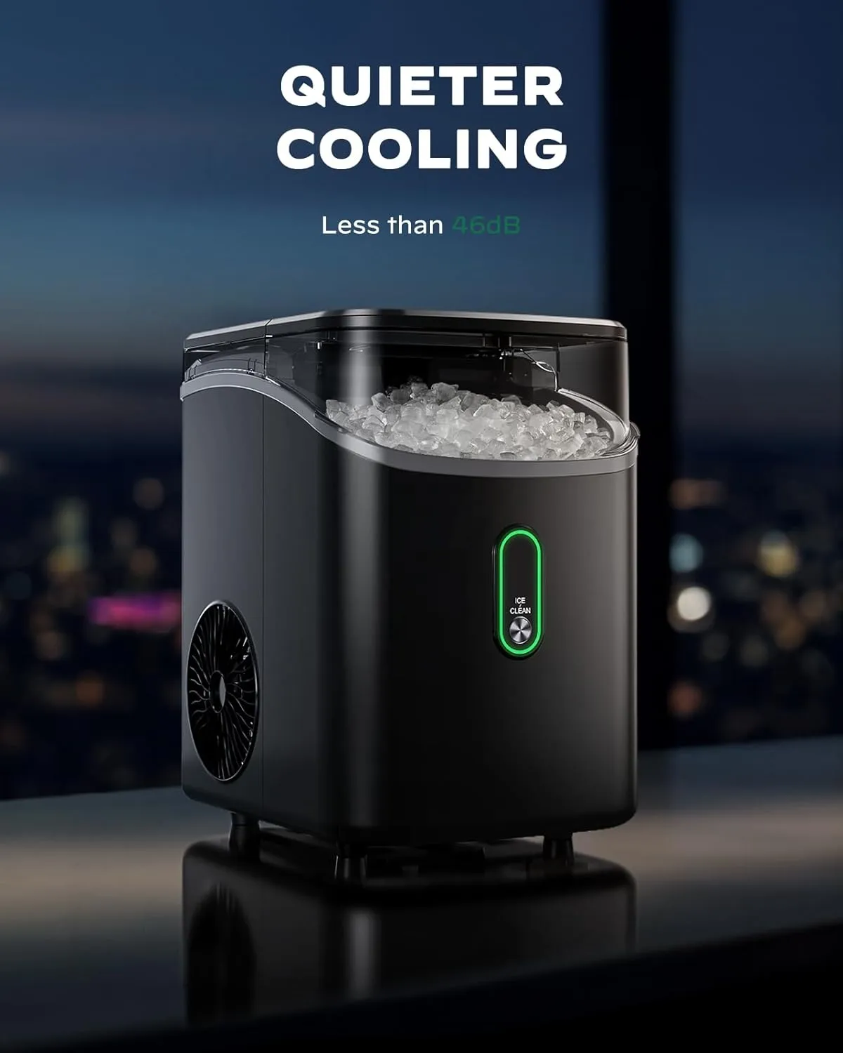Ice Maker Countertop, Pebble Ice Maker with Soft Chewable Ice, One Click Operation Ice Machine with Self Cleaning, 33lbs\/24H - John Pierce Auto Care