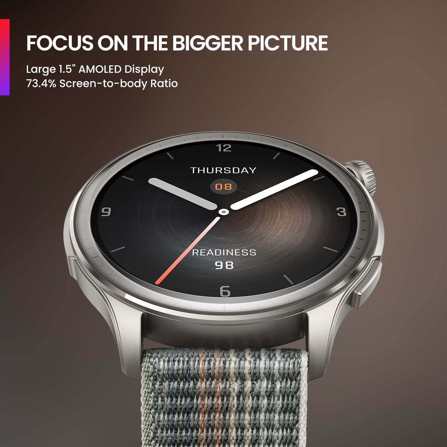 Amazfit Balance Smartwatch, 46mm, Sunset Grey - John Pierce Auto Care