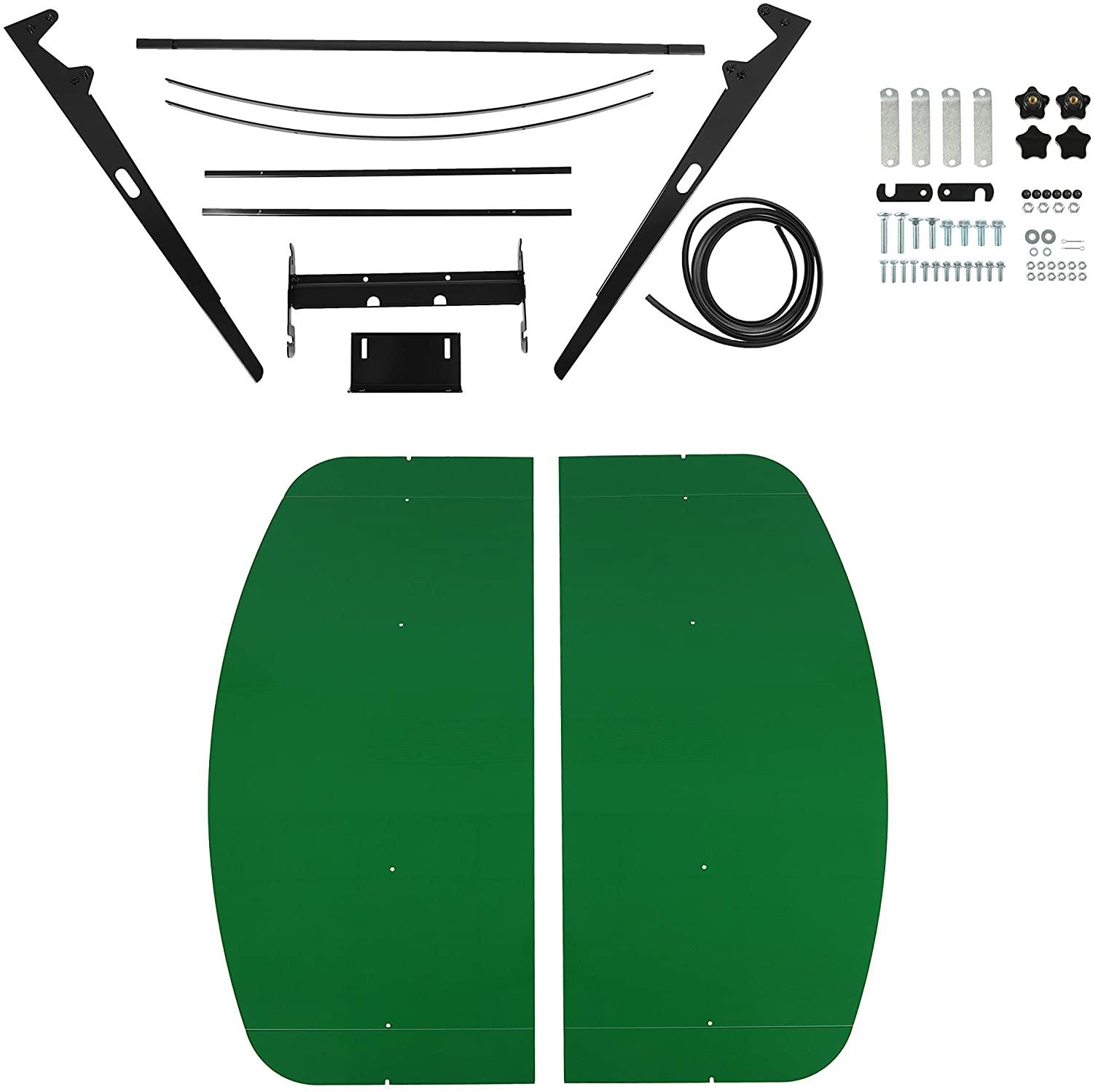 HECASA Green Tractor Canopy Compatible with All ROPS 48��� X 52��� Equipped Tractors with a 2��� x 2��� or 2��� x 3��� ROPS (Will Add About 4�� to The Height of The Tractor) - John Pierce Auto Care